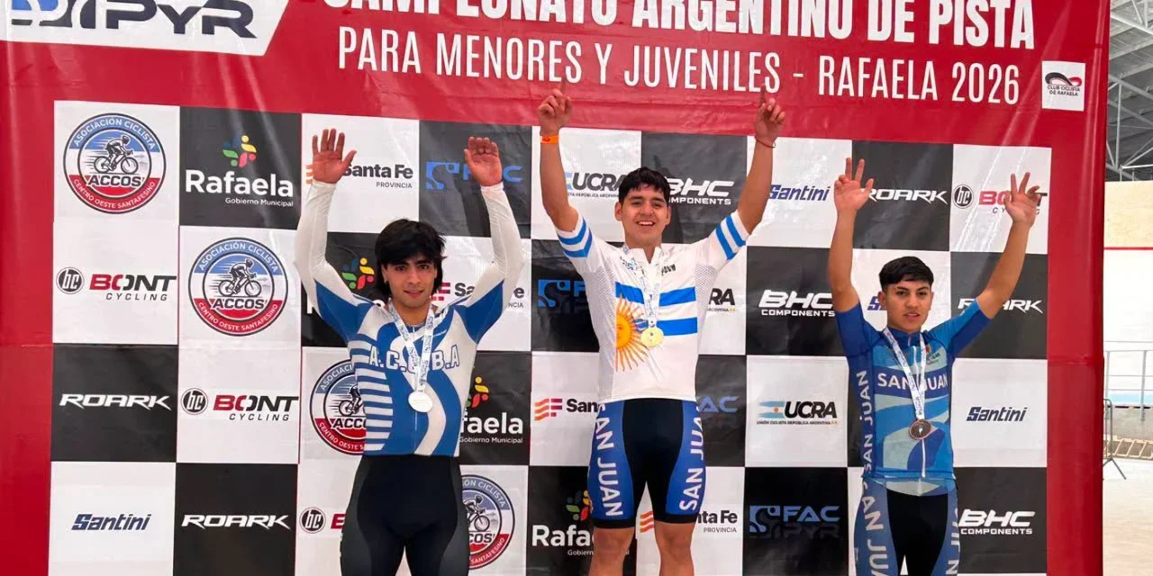 Ocho nuevas medallas y más protagonismo sanjuanino en el Argentino de pista