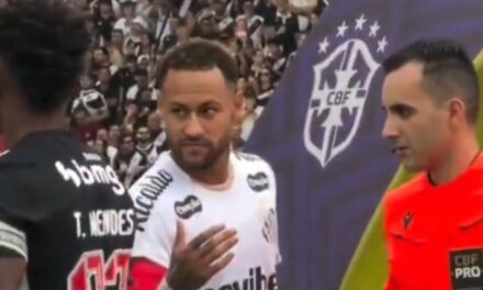 Neymar quedó con la mano en el aire: el capitán de Vasco lo ignoró antes del partido