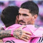 Rodrigo De Paul homenajeó a Messi en su gol con el Inter Miami