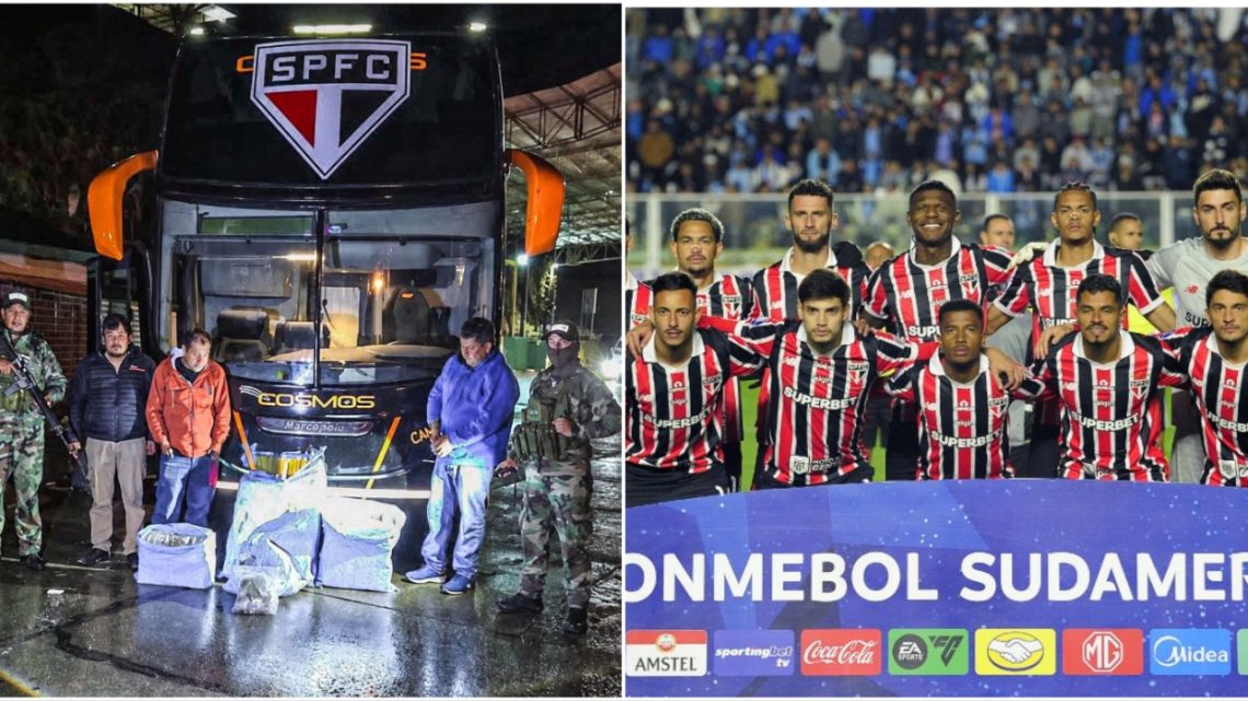 Escándalo con Sao Paulo en Bolivia: secuestraron marihuana en el micro asignado para la delegación brasilera
