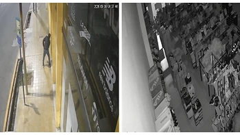 Entró a un outlet de Capital rompiendo una vidriera con un cascote