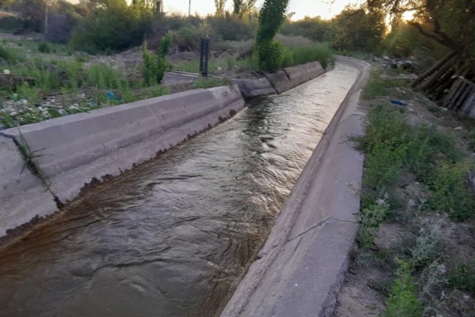 Cayó a un canal en Angaco y fue arrastrado 1,5 kilómetros: un policía lo siguió por la orilla y logró rescatarlo
