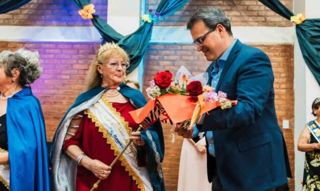 Susana Castro fue elegida Reina Departamental del Adulto Mayor de Rawson