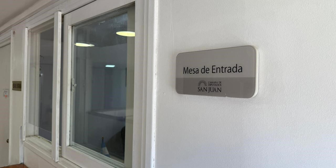 La Legislatura tendrá un cierre temporal de Mesa de Entradas por obras de refacción