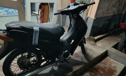 La moto levantó sospechas en un control y descubrieron que tenía el motor completamente borrado