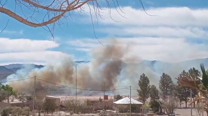 Iglesia: se registran incendios en estos momentos en la localidad de Buena Esperanza imágenes impactantes