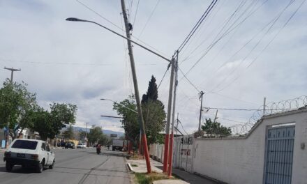 Chimbas: el Municipio reforzó la atención por postes y cables afectados por el viento