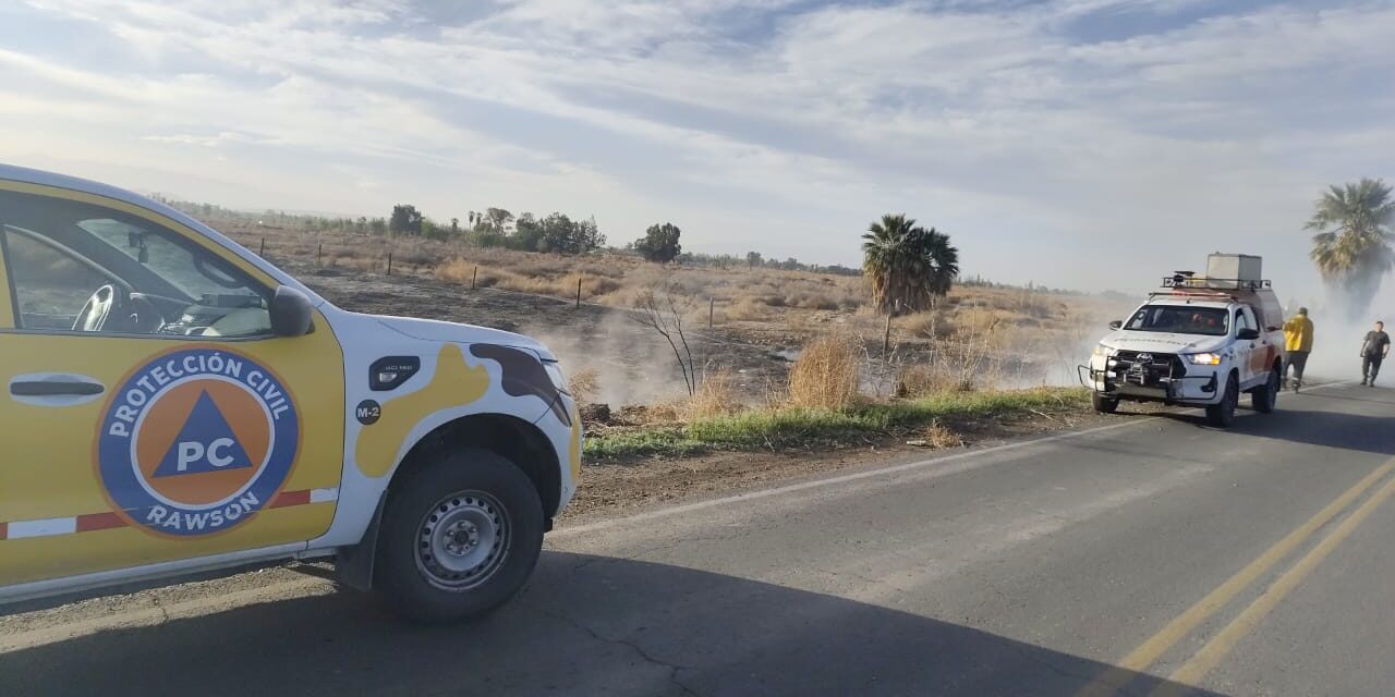 Incendios y viento Zonda: refuerzan la prevención en Médano de Oro y piden evitar cualquier quema