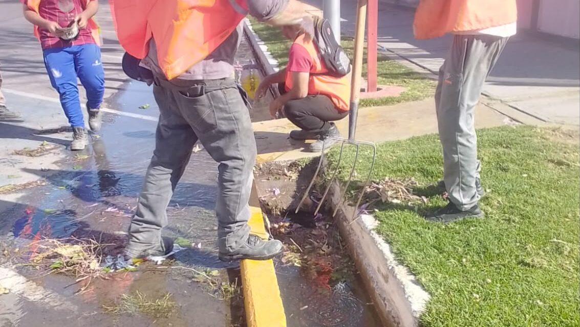Chimbas desplegó cuadrillas para atender los daños provocados por el viento Zonda
