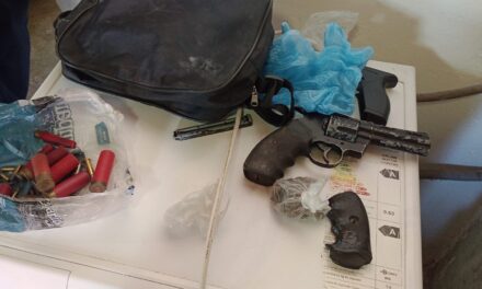 Allanaron una casa en Chimbas por robos en Rivadavia y encontraron armas, municiones y marihuana