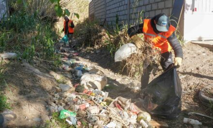 Chimbas refuerza la prevención y limpia los canales de El Mogote Viejo