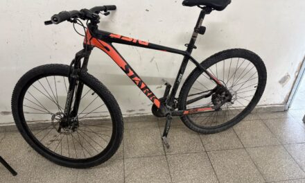 Escapó al ver a la Policía y abandonó una bicicleta en una plaza de Rawson