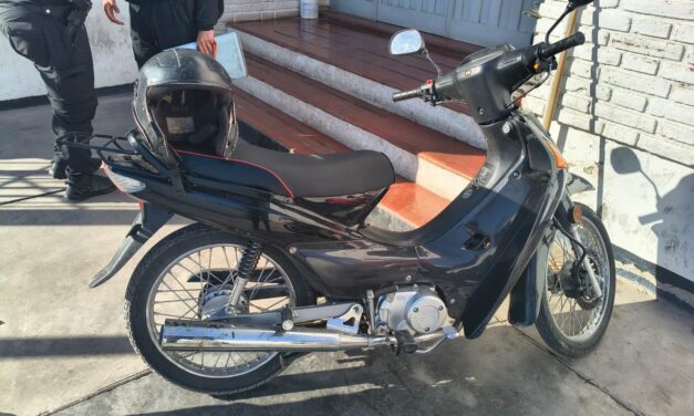 Vio su moto robada estacionada en Pocito y la Policía logró recuperarla