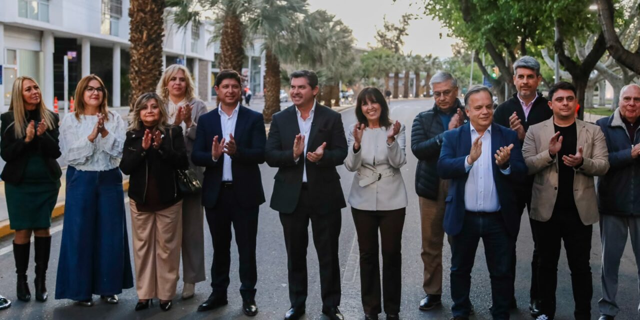 Orrego inauguró la renovación integral de la avenida Libertador y destacó el impacto de la obra