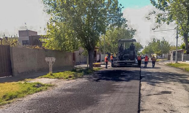 La pavimentación llega a nuevos sectores de Caucete con fondos provinciales