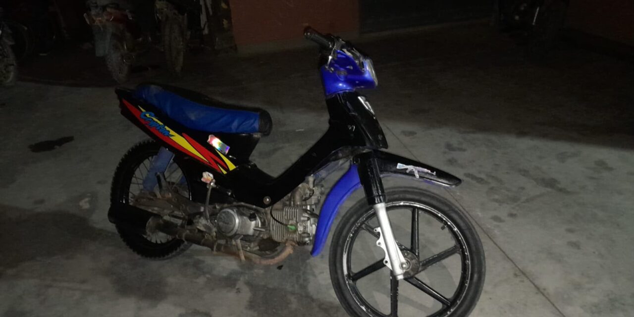 Secuestraron en Sarmiento una moto que tenía pedido judicial desde 2017