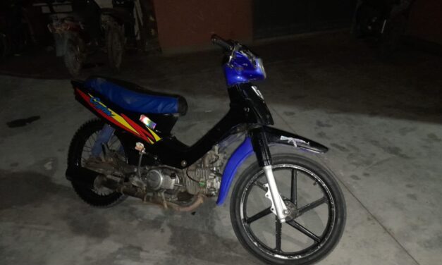 Secuestraron en Sarmiento una moto que tenía pedido judicial desde 2017