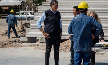 El Polideportivo de Zona Norte ya supera la mitad de su construcción y se prepara para una nueva etapa