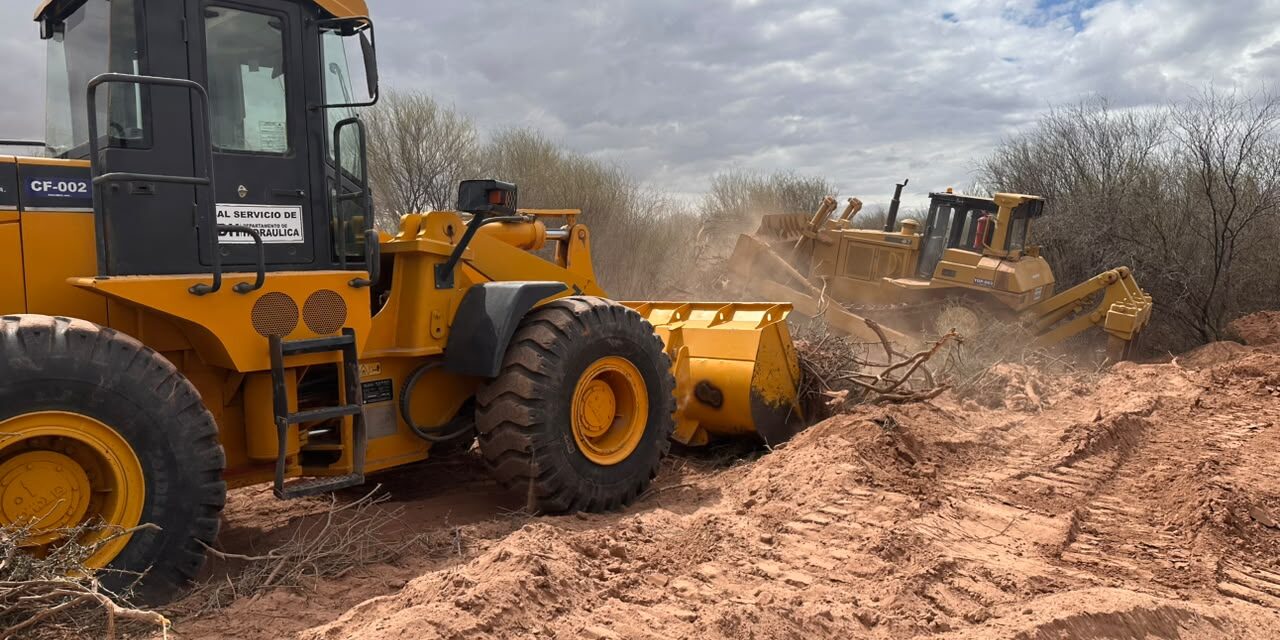 Hidráulica encauza el río Bermejo y refuerza las defensas para evitar que el agua llegue al pueblo