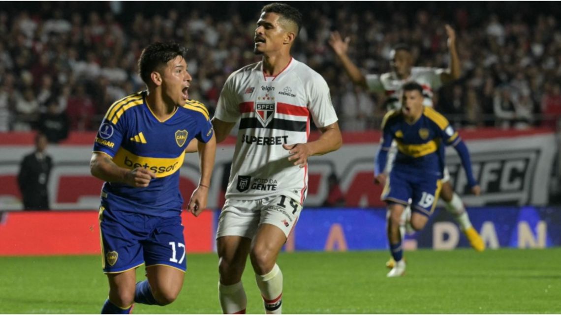 São Paulo vs Boca: el «Xeneize» igualó 1-1 en Brasil y es semifinalista de la Copa Sudamericana