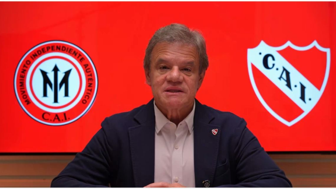Elecciones en Independiente: Enrique Sacco confirmó su candidatura a presidente