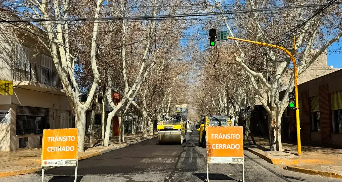 Avanza la repavimentación de calle Alem con nuevos trabajos previstos para este miércoles