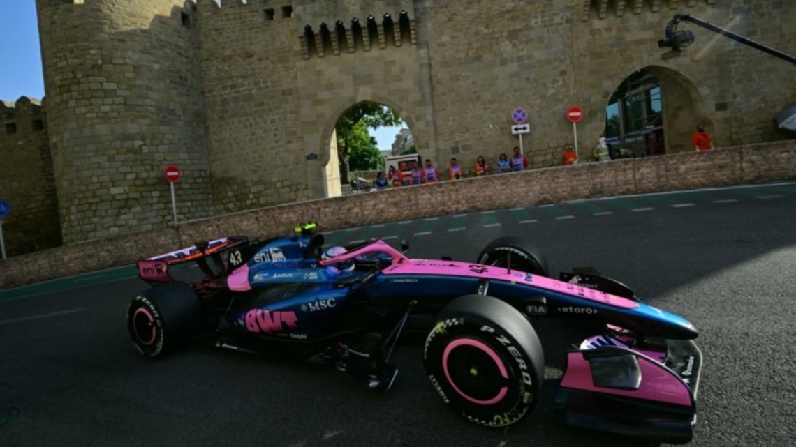 Franco Colapinto en la clasificación del Gran Premio de Azerbaiyán de Fórmula 1