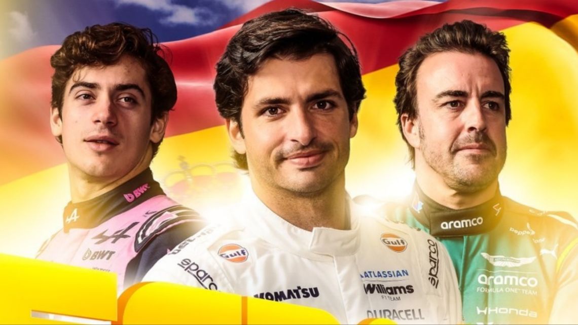 Colapinto, Sainz y Alonso, las imágenes que eligió Madrid para presentar el nuevo circuito 