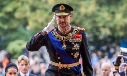 Haakon VIII juró como rey de Noruega sin la reina Mette Marit a su lado