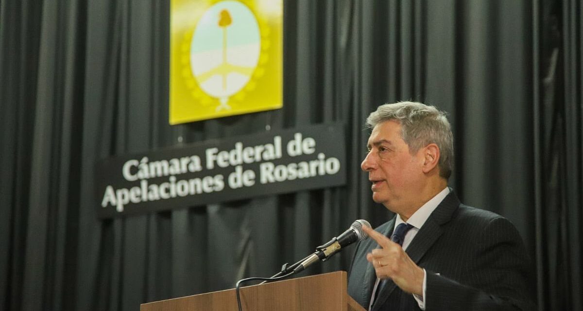 En Rosario, Horacio Rosatti reclamó a la Justicia profundizar la lucha contra el crimen organizado