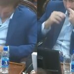 La insólita respuesta del diputado acusado de drogarse en plena sesión: «Es una birome para rascarme el ombligo»