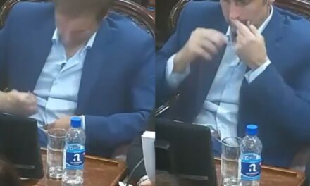 La insólita respuesta del diputado acusado de drogarse en plena sesión: «Es una birome para rascarme el ombligo»
