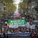 Myriam Bregman encabezó la Marcha de la Bronca contra el Gobierno y reclamó un paro