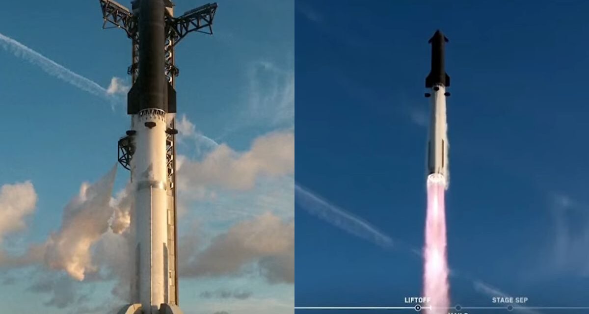 El megacohete de Elon Musk alcanzó la órbita por primera vez