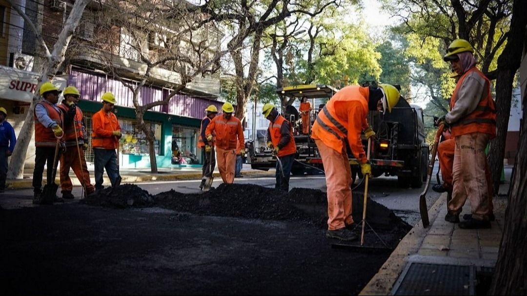 El Plan 50 Cuadras llegó al 76% y avanza con trabajos sobre avenida Alem