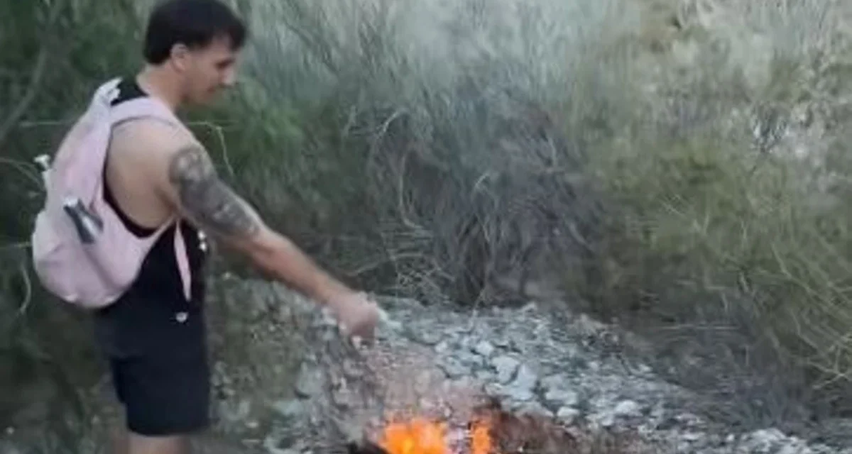 Alerta por el fuego en Rivadavia: denuncian que dejaron brasas encendidas tras un asado