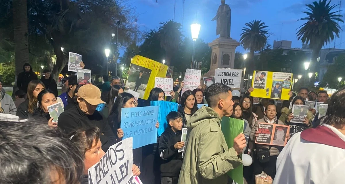 Multitudinaria marcha por Uriel Ríos: su familia reclamó justicia y pidió el máximo castigo