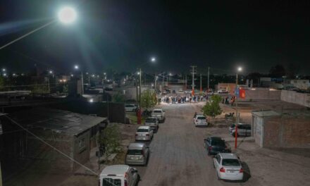 Loteo Nazareno: nuevas luces LED y una plaza para los chicos, el próximo proyecto de Chimbas