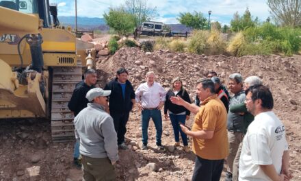 Refuerzan las defensas en Calingasta ante el riesgo de El Niño