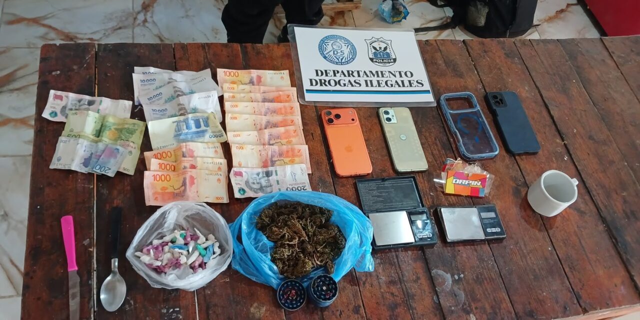 Allanaron dos casas en Ullum y detuvieron a una pareja por venta de drogas