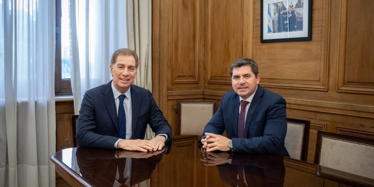 Orrego se reunió con Santilli y puso el foco en las obras de la Ruta 40