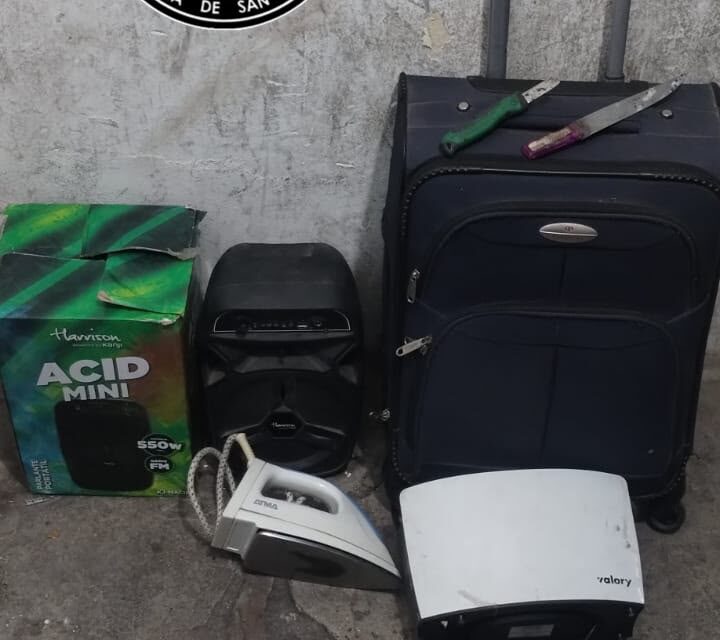 Detuvieron a una pareja con armas caseras durante un presunto robo en Capital