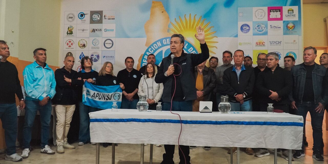 La CGT San Juan conmemoró el Día de la Lealtad con críticas al ajuste y un llamado a la unidad sindical