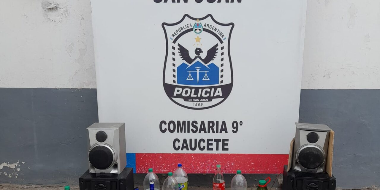 Desarticularon una fiesta clandestina en Caucete: había 44 personas trasladadas