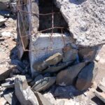 Destruyeron todas las grutas de las Sierras Azules: un grupo subió con materiales para reconstruirlas