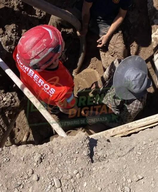 Un hombre quedó atrapado en un pozo en Albardón
