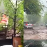 Un aluvión arrastró autos y un bus en Santiago de Chile y activaron alerta roja en 10 comunasp