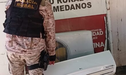 Robaron un aire acondicionado de una salita de Caucete, hicieron un boquete en el techo y lograron recuperarlo