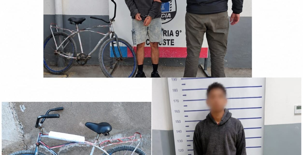 Le robaron la bicicleta a punta de cuchillo y detuvieron a un joven en Pocito