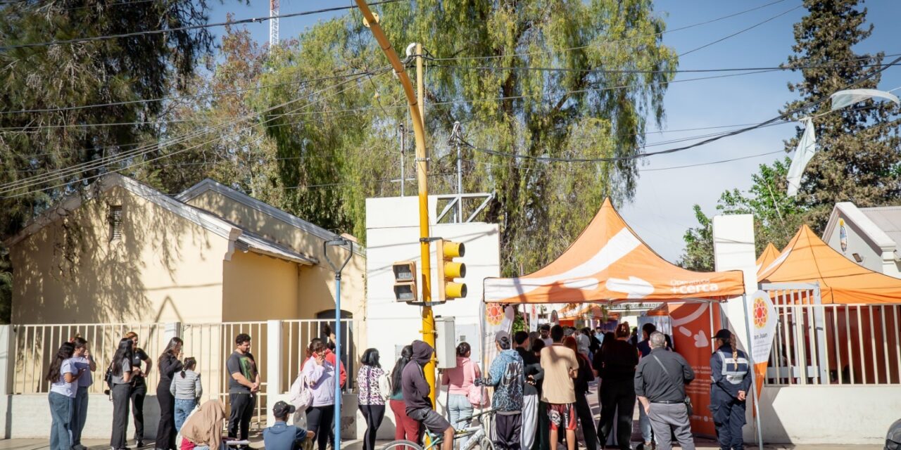 San Juan Cerca llega a Rawson con trámites, controles de salud y una colecta de sangre
